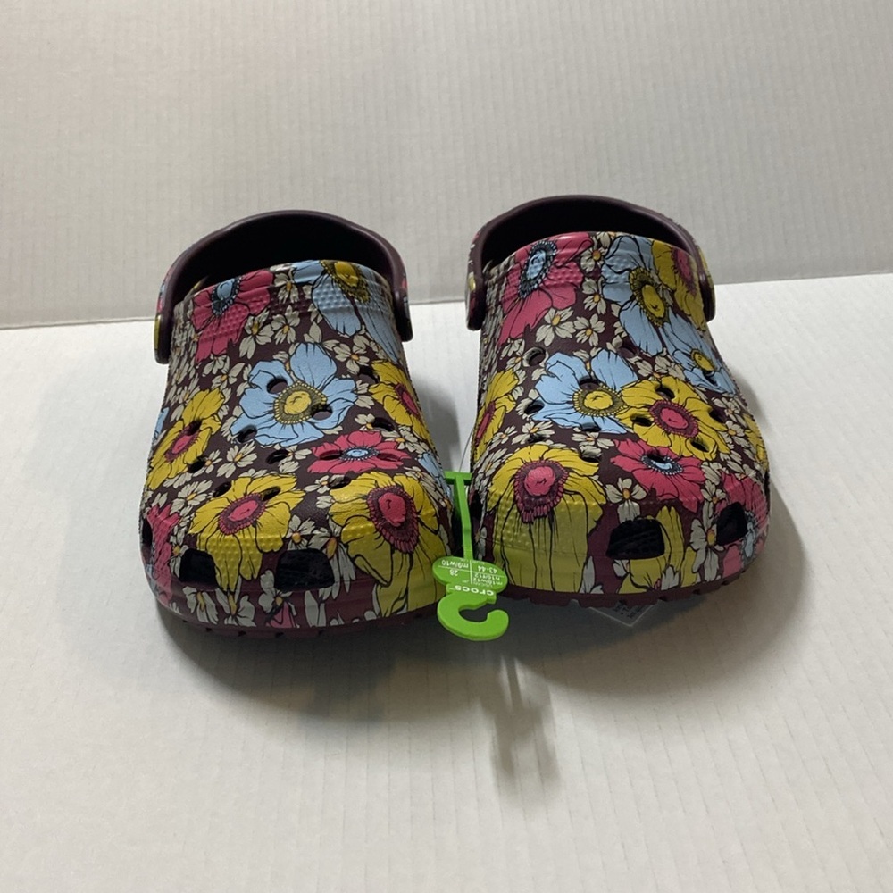 CROCS classic retro floral clog in burgundy multicolored‎ floral - Picture 2 of 7